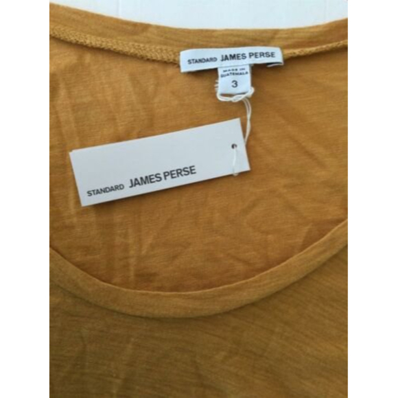 NEW JAMES PERSE Standard Cotton/Modal Blend Short Sleeve T Shirt Top (Size 3/L) - Picture 12 of 12